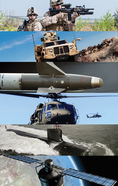 military applications collage